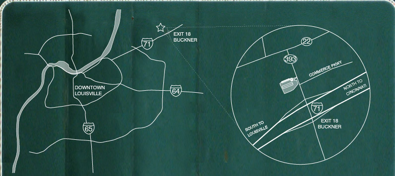 Map for Locating I-71 Trailer Storage
